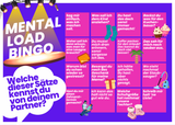 Themenpostkarte "MENTAL LOAD BINGO"