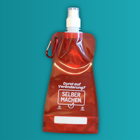 Wasserflasche "Durst auf Veränderung"