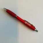 Kugelschreiber in rot mit NRW Juso Logo